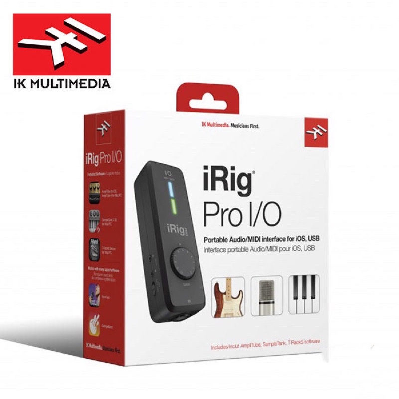 IK Muitimedia 錄音介面 iRig PRO I/O IOS/ANDROID/MAC/PC適用