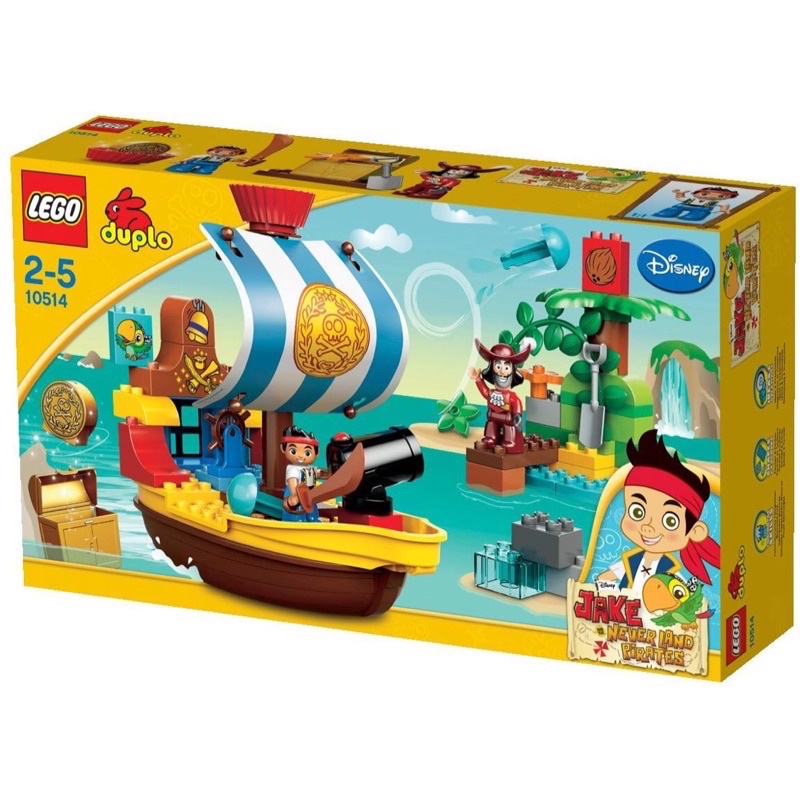 [台中翔智積木] LEGO 樂高 DUPLO 得寶 10514 傑克與夢幻島 海盜 虎克船長 海盜船