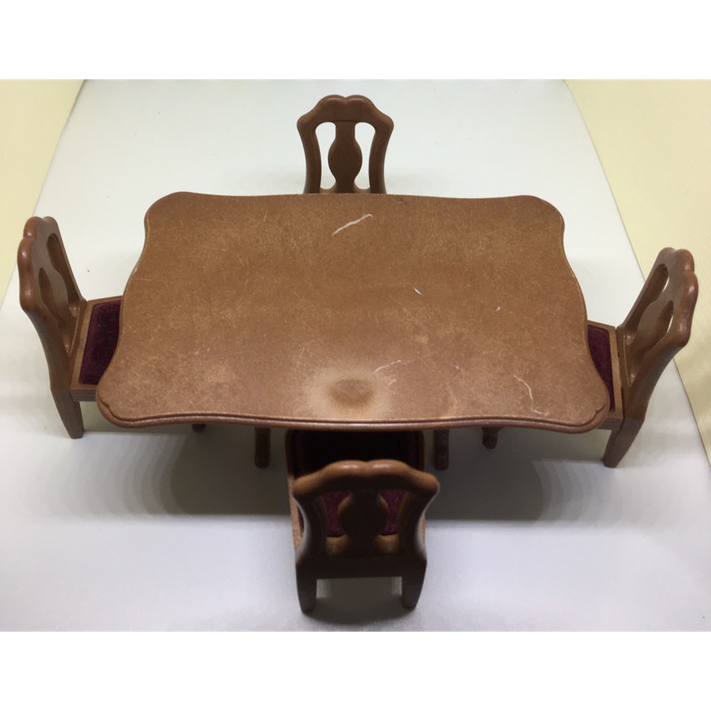 森林家族長方型桌椅組（含一桌四椅💥二手📏見商品說明