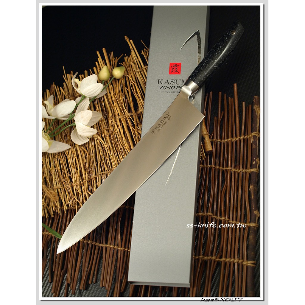 《霞 Kasumi 》 超硬質合金鋼主廚刀 270MM 型號:kas58027