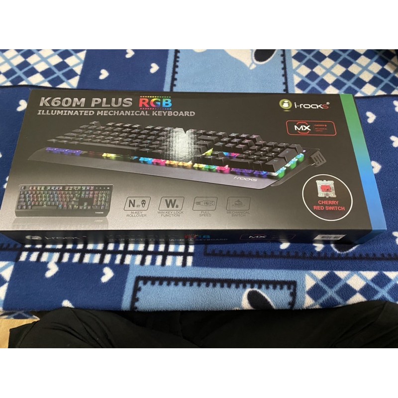 （9.9成新）i rocks k60m plus RGB 紅軸機械式鍵盤 電競鍵盤