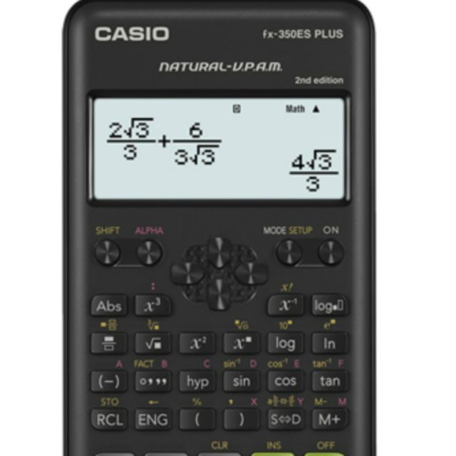 【真便宜】品質保證全新CASIO工程用直覺顯示型計算機 ( FX-350ES PLUS2 ) ~