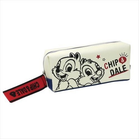 現貨 日本 迪士尼 正品 奇奇蒂蒂 皮革 筆袋 鉛筆盒 Poupee代購