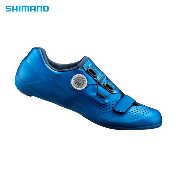 『時尚單車』零碼特價 Shimano RC5 公路車鞋 SH-RC500 卡鞋 BOA旋鈕 寬版 藍色