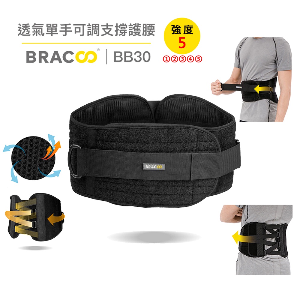 BRACOO 奔酷單手可調護腰BB30 (美國Amazon熱銷) 醫師推薦