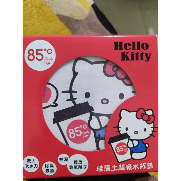 現貨-85度C Hello Kitty珪藻土超吸水杯墊
