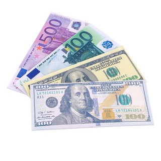 3款入 美元歐元錢包 創意零錢包 高檔卡包 皮夾美金鈔票包 鈔票筆袋 零錢包 收納包 帆布包 PU印花紙幣 歐元