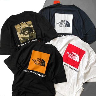 The North Face Tee TNF 北臉 綠迷彩 黑 白紅 黑橘 短Tee 大方塊 大方框 DOT聚點