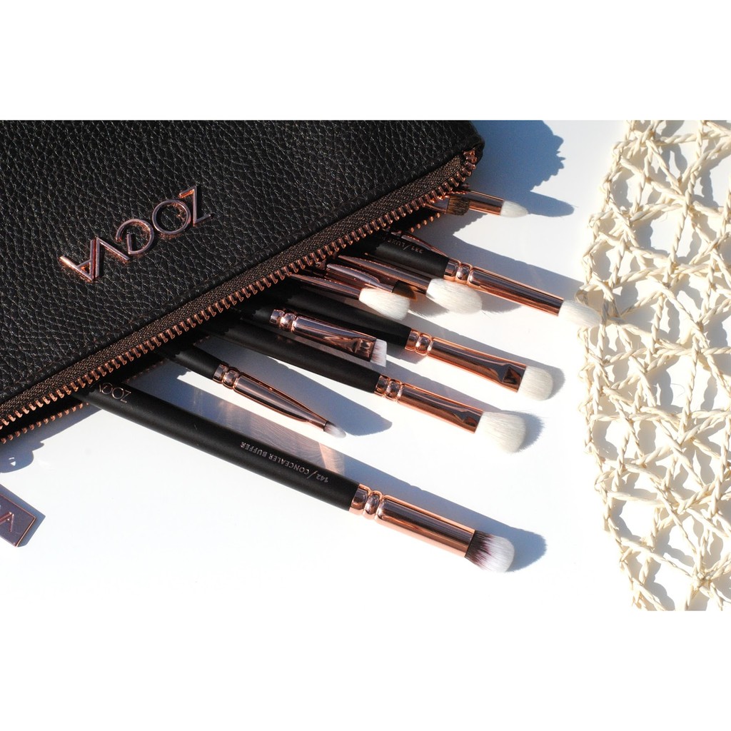 ✈ ZOEVA 來自德國的精緻 ROSE GOLDEN COMPLETE EYE SET 浪漫玫瑰金眼部豪華刷具套組