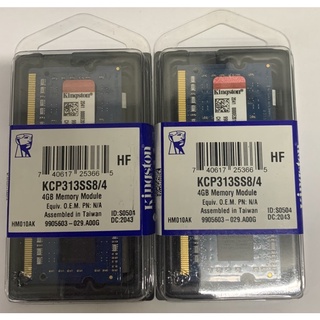 [兩隻一標] 筆記型記憶體 金士頓全新盒裝DDR3 4g