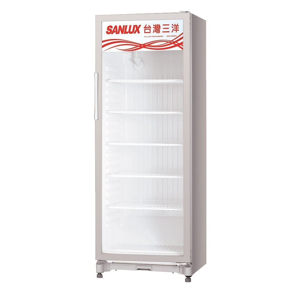 『家電批發林小姐』SANLUX台灣三洋  400公升  直立式冷藏櫃 SRM-400RA 雙層防霧強化玻璃門