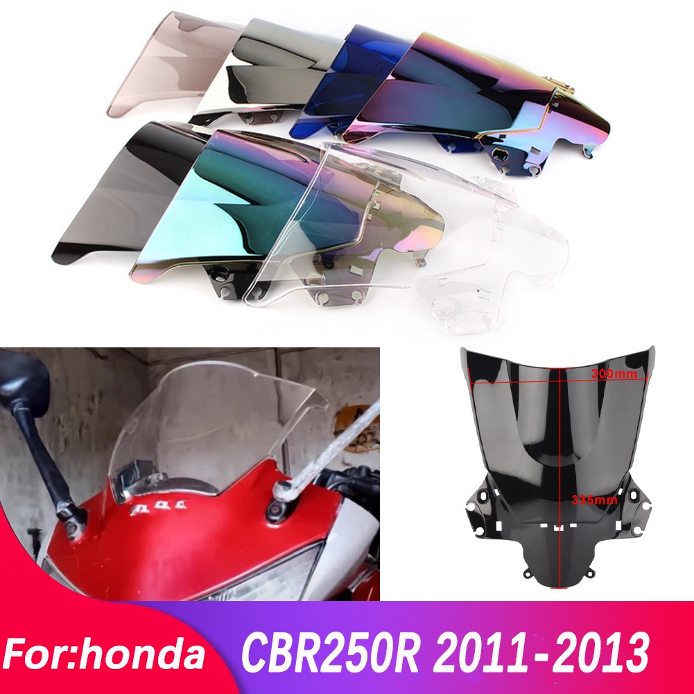 HONDA 擋風玻璃適用於本田 CBR250R CBR 250 R 250R 2011 2012 2013 摩托車 AB