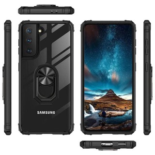 適用三星S21 S30+ Ultra軍士亞克力S20FE指環支架A42 5g手機殼m51三星S21 PLUS