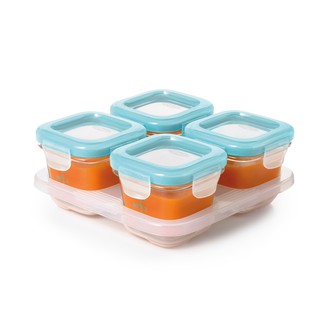 [現貨出清]【OXO】tot 好滋味玻璃儲存盒(4oz)-水漾藍《WUZ屋子》保鮮盒 儲存副食品 收納盒