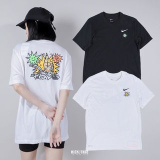 NIKE Dri-FIT GRAPHIC TEE 黑色 白色 鬼魂 小星星 Q版塗鴉 短T 男女款【DV3189】KS