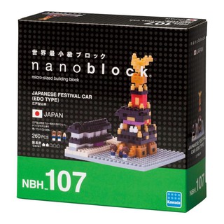 【W先生】KAWADA 河田 積木 NANOBLOCK NBH-107 江戶型山車 祭典花車 迷你積木 微型積木