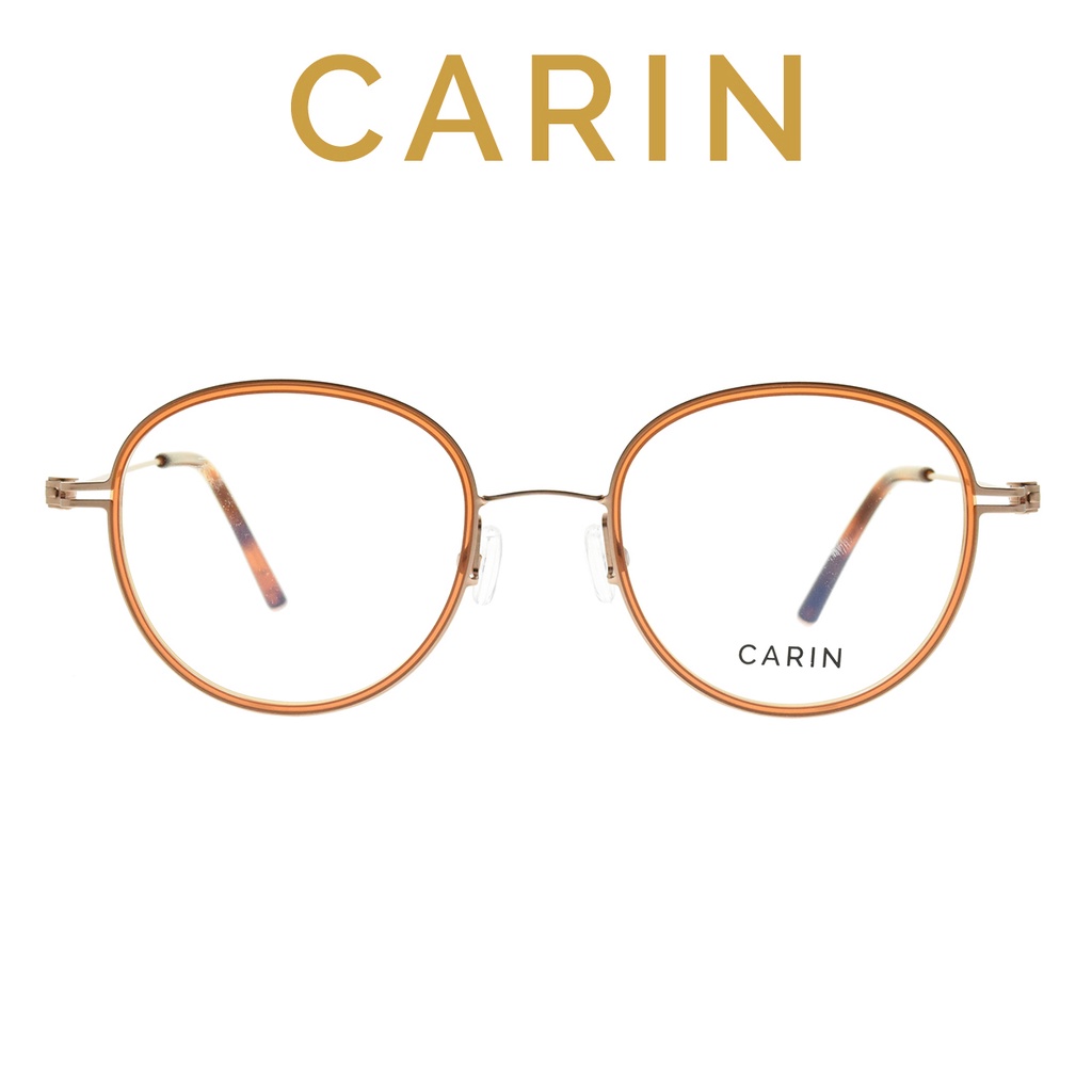 韓國 CARIN 眼鏡 PINNE R C2 (透棕/金) 鏡框 【原作眼鏡】