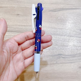 ［翹鬍子]日本製 JESTREAM snoopy 史努比 深藍色 三色筆 原子筆 文具 筆 多色筆 油性 0.5mm