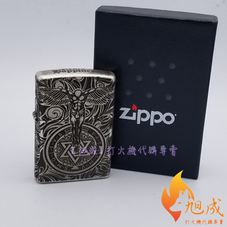 【旭成】《預購》 Zippo 121FB 守護天使 康斯坦丁 煤油打火機 古銀 禮物 生日 父親節 爸爸節