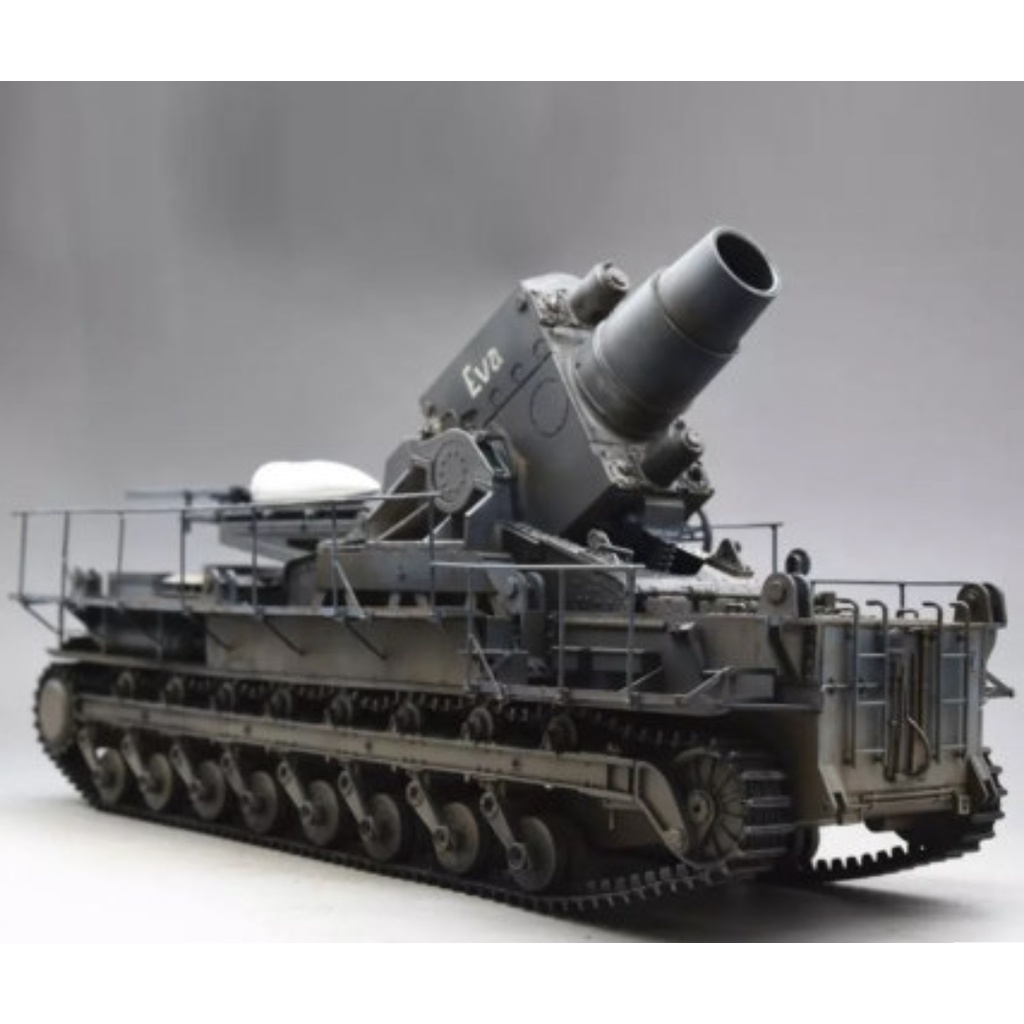 【魚塘小舖】二戰 拼裝 德國 卡爾臼炮 超重型自走砲 坦克模型 1/35 戰車 公仔