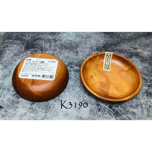 【商殿】 生活 K3190 點心盤 小圓型 木質餐具 木質餐盤 實木餐具 原木木盤 木碟 沙拉碗 木製圓盤 盤子 木盤