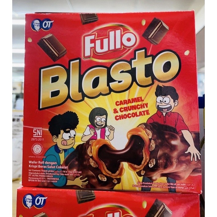 印尼🇮🇩FULLO BLASTO 大魔法爆漿巧克力棒 270g