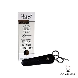 【 CONQUEST 】加拿大 Rockwell Hair & Beard Scissors 不鏽鋼修容剪刀 頭髮&鬍鬚