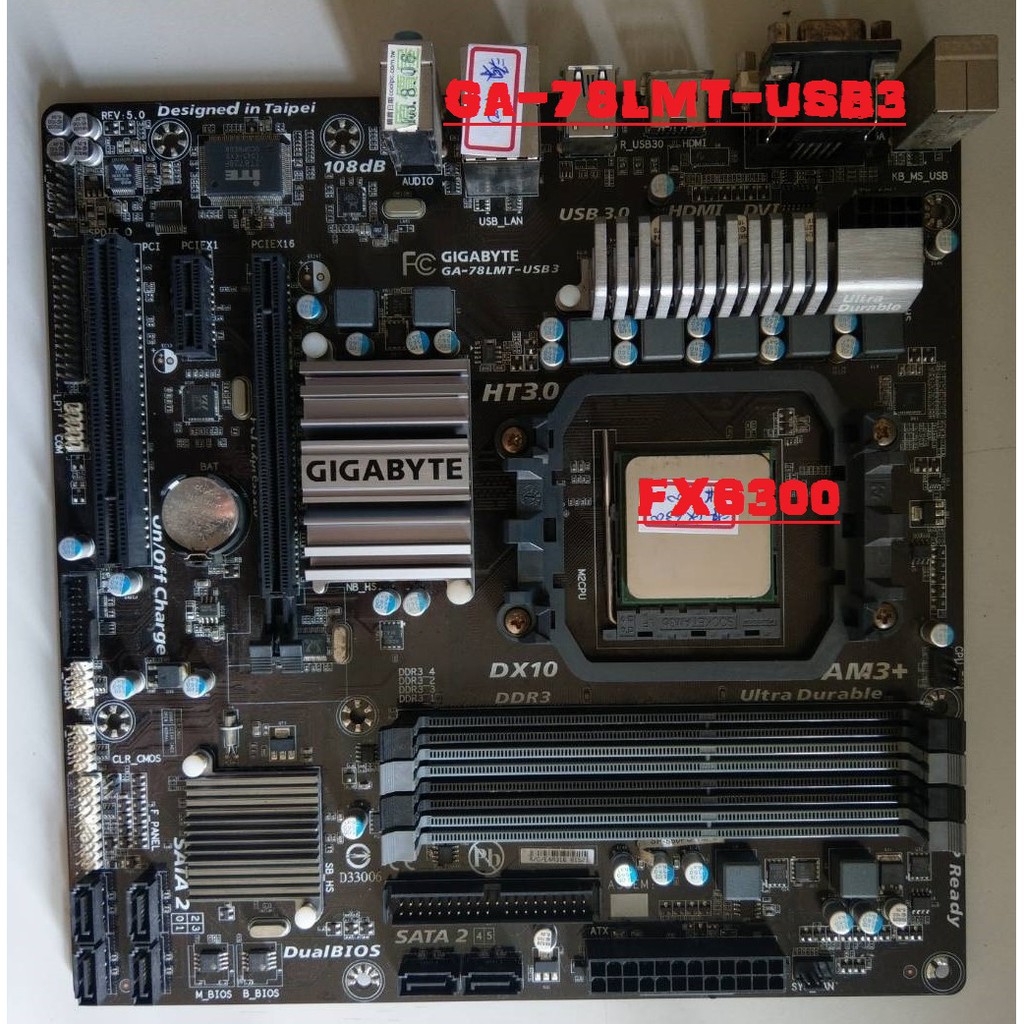 FX6300 + GA-78LMT-USB3 特價 $ 2350