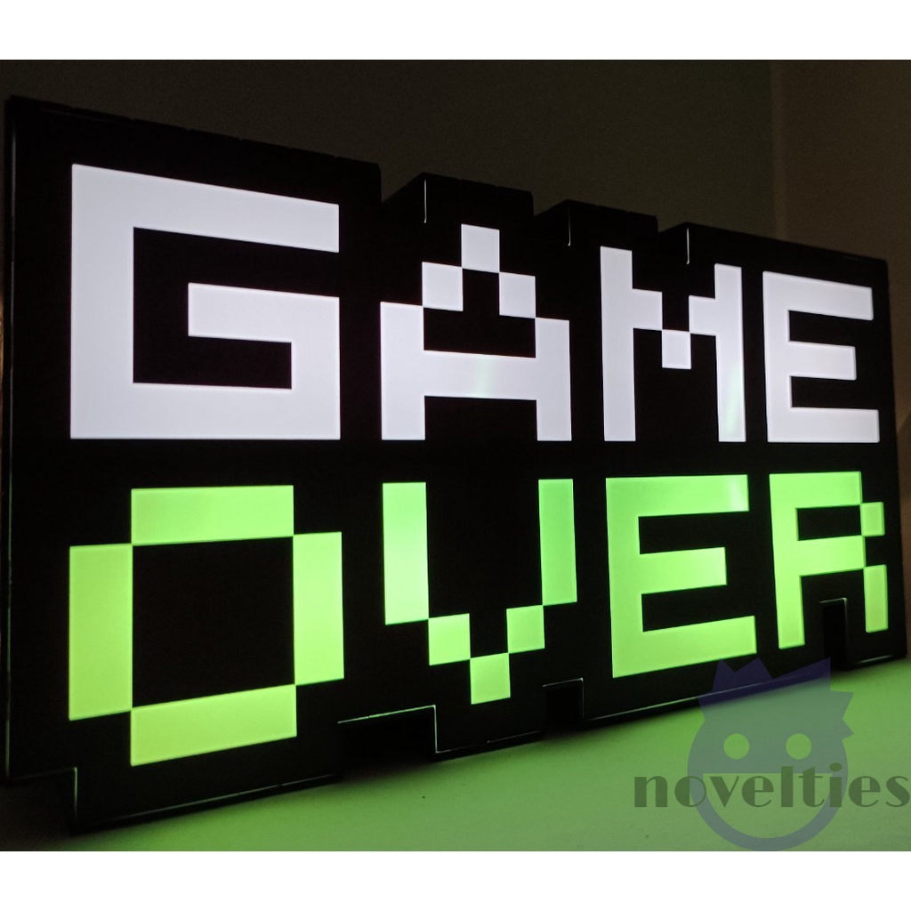 GAMEOVER 造型燈 8BIT像素夜燈 音樂燈 漸變光 氣氛燈擺飾 遊戲結束