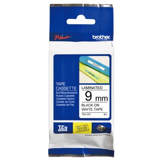 【蝦皮直營】Brother TZe-221 護貝標籤帶 (9mm 白底黑字) 廠商直送