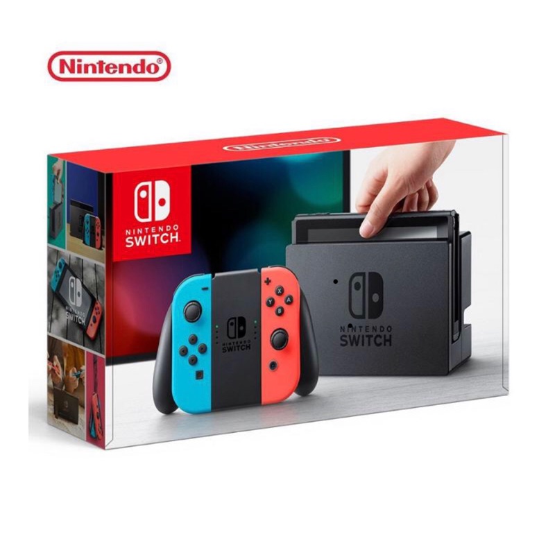 Nintendo 任天堂 Switch 主機 電光紅藍 (台灣公司貨)＋伊布