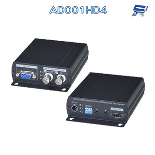 昌運監視器 AD001HD4 HDTVI AHD HDCVI CVBS轉 HDMI VGA CVBS 轉換器