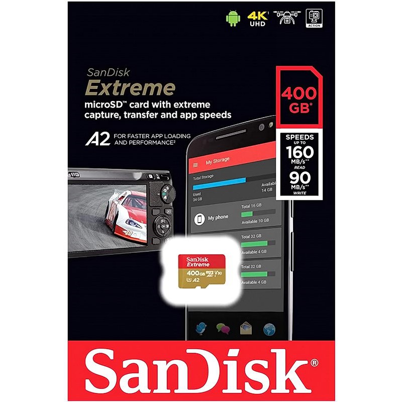 SANDISK EXTREME TF 400G 400GB MICROSD 記憶卡 4K 讀160MB 台灣公司貨 台中