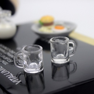 袖珍娃娃屋 迷你模擬酒水杯 茶杯 微縮食玩場景模型 娃娃屋配件 微景拍攝道具 家家酒玩具 兒童diy禮物