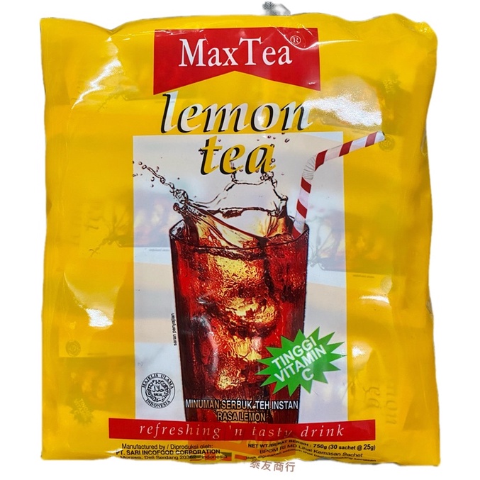 泰友商行 印尼 MAX TEA 檸檬紅茶 30入