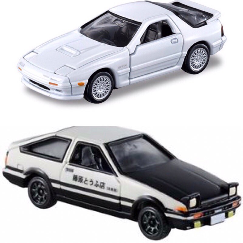 姆仔fun玩具 頭文字d Ae86 黑蓋86 藤原豆腐店拓海 Rx7 Fc3s 涼介車1 64 模型車 蝦皮購物