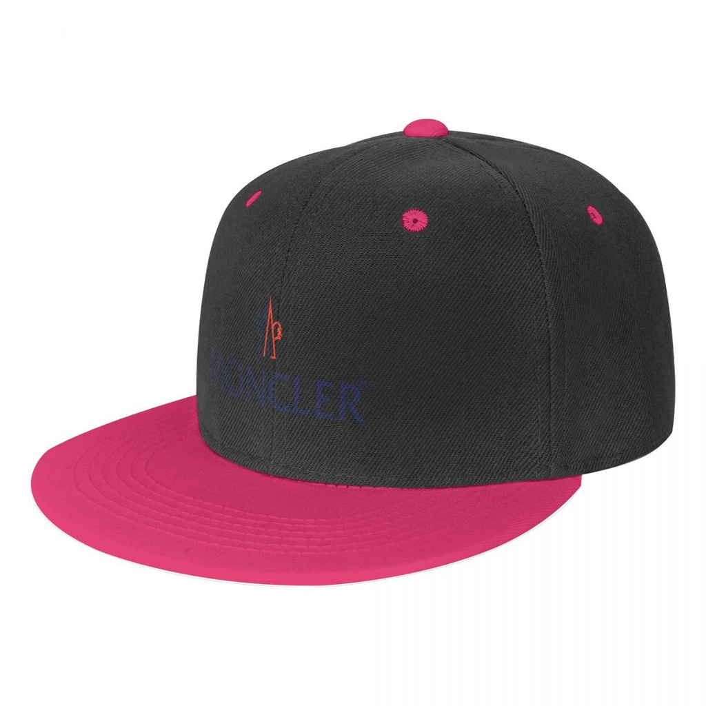 Moncler logo 嘻哈棒球帽 印花鴨舌帽太陽帽子 板帽 嘻哈街舞帽 平沿帽 潮帽 平簷撞色帽 男女帽 情侶棒球