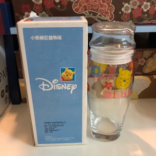 迪士尼 Disney 小熊維尼 pooh 密封罐 玻璃罐 食物罐 罐子 儲物罐
