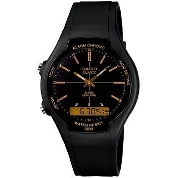 CASIO WATCH 都會個性型男雙顯錶型號：AW-90H-9E BVDF