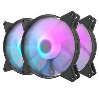 darkFlash大飛 C6 A-RGB 支援主板同步 12公分電腦散熱風扇 3合1套裝(扇框:黑色) 廠商直送