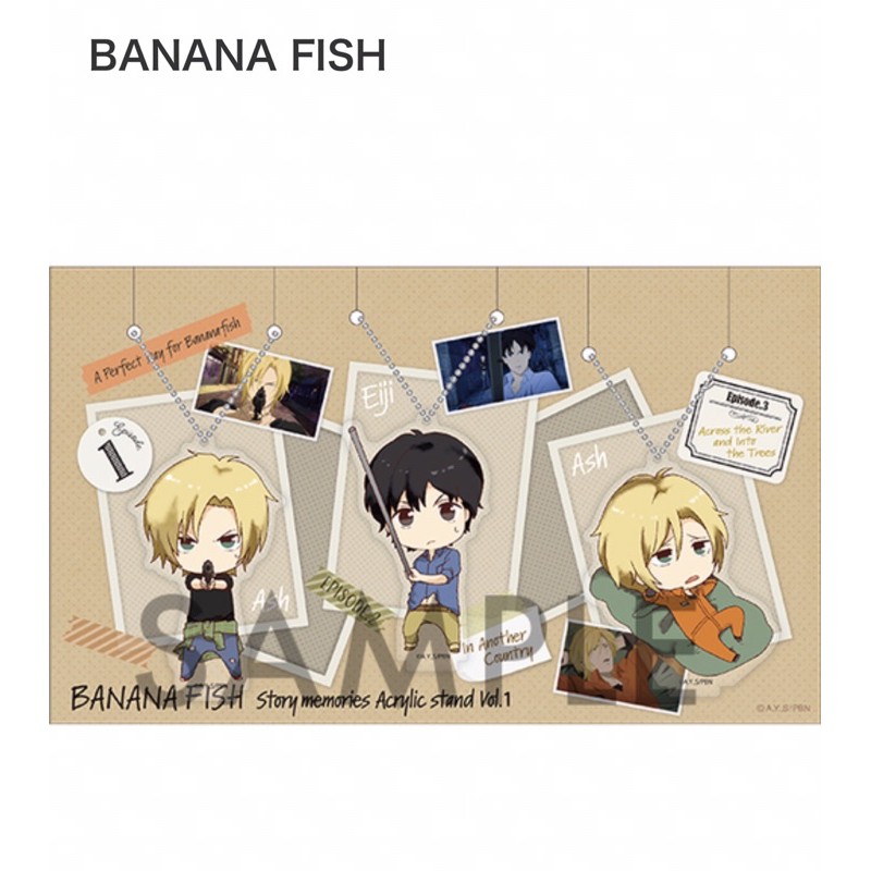 日本周邊ANILEX-BANANAFISH:Story Memories 故事回憶壓克力吊飾套裝vo.1