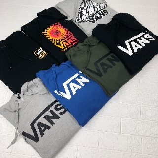 Vans Logo Hoodie 帽t 刷毛 黑 灰 軍綠 水藍 特別款 長袖 口袋 美式 連帽 男版 基本款