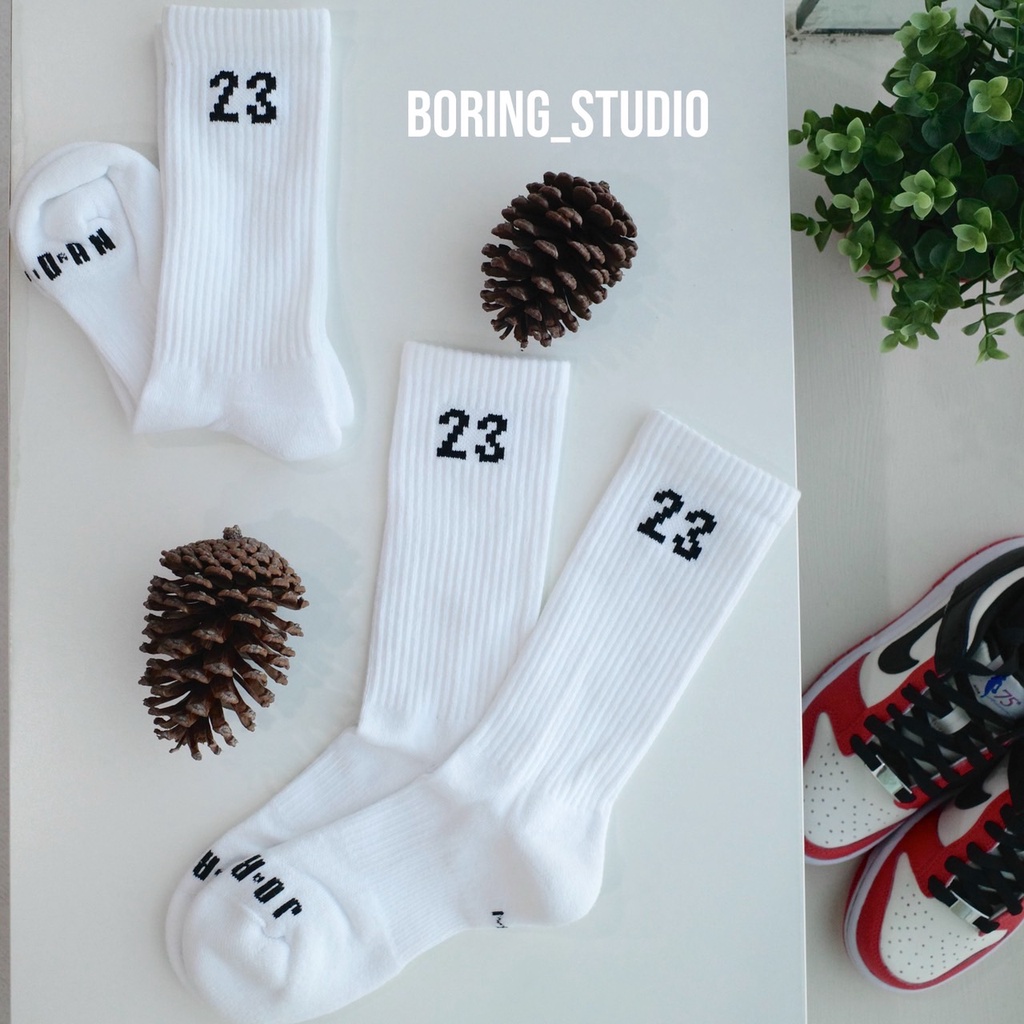 【Boring】JORDAN ESSENTIAL CREW 23 白色 運動 長襪 厚襪 籃球襪  DH4287-100