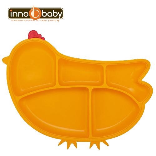 Innobaby 矽膠防滑餐盤-橘黃[免運費]