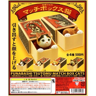 『Vic Toy』貓咪 KITAN CLUB 扭蛋 船橋Tutomu火柴盒貓 全4種販售 單售 三花 橘貓 賓士 暹羅