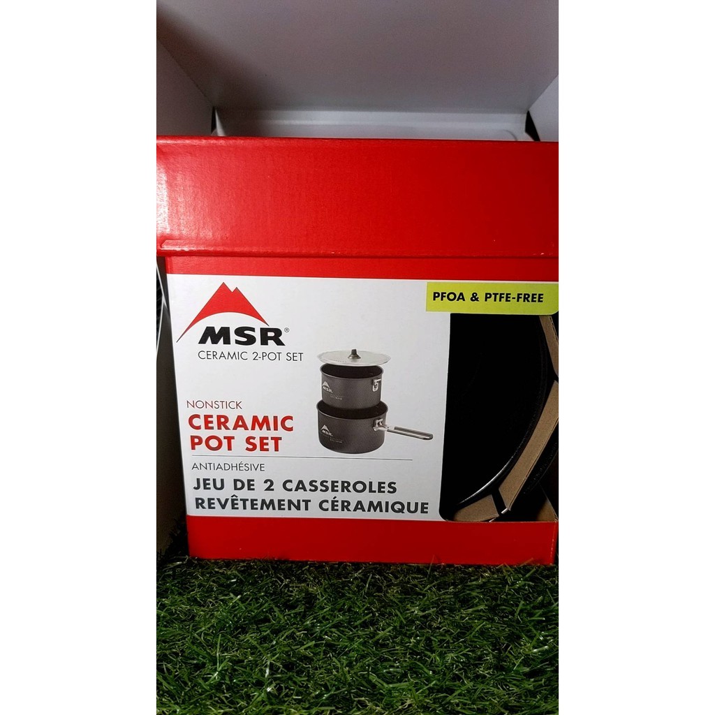 MSR Ceramic 2-Pot Set 陶瓷硬鋁不沾鍋具組 1.5L+2.5L