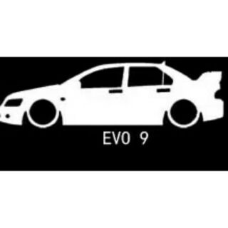 三菱 evolution 9 反光 貼紙 EVO9 global lancer ralliart 側身貼