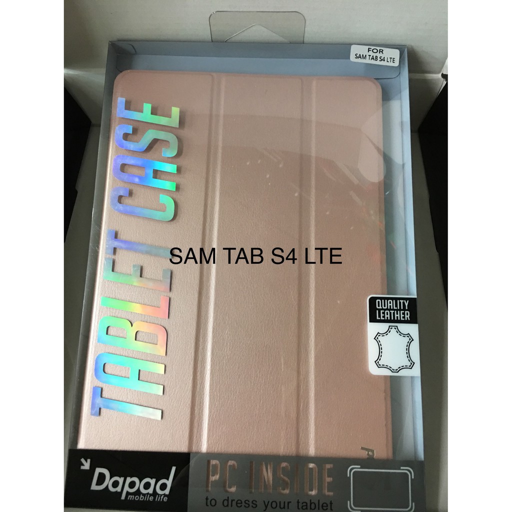 【Dapad】三折平板皮套SAM Galaxy TAB S4 LTE 玫瑰金色皮套