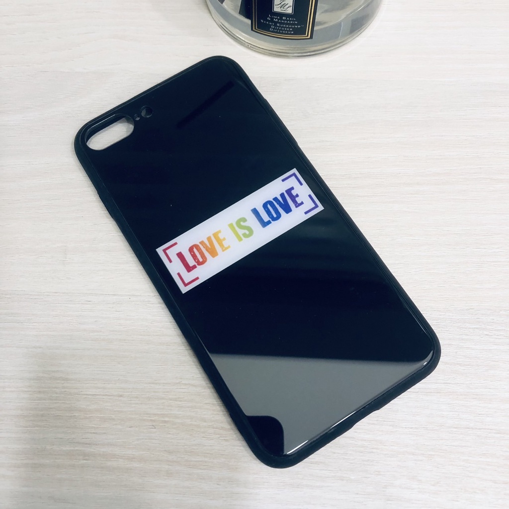 LGBTQ 彩虹 婚姻平權 iPhone 7 PLUS i7+ 5.5吋 蘋果 玻璃殼 手機殼 現貨 特價 全新