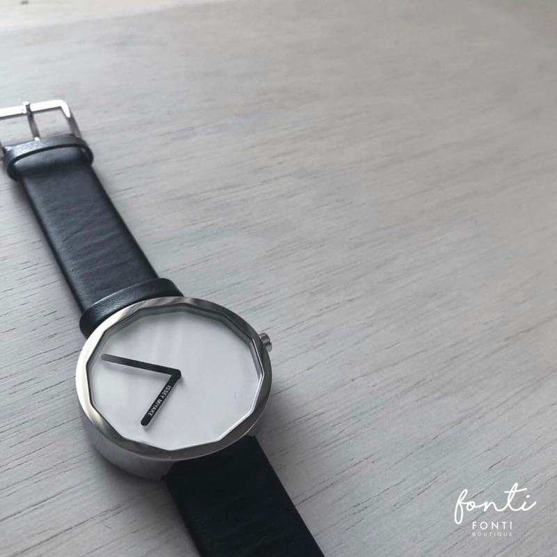 Issey Miyake 三宅一生深澤直人twelve 皮革黑銀手錶錶三宅一生錶 蝦皮購物